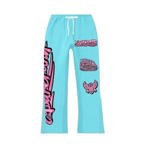 Conjunto de Sudadera Holgada y Pantalones Apilados de Tallas Grandes para Adultos, Estilo Urbano, Lavado Ácido, Ecológico, Transpirable, con Estampado por Transferencia Térmica para Invierno - Product Image 5