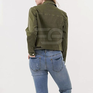 Women Winter Knitted Breathable Slim Fit Jeans Jacket Outerwear Casual Cotton Button Front Daily Wear - Product Image 4