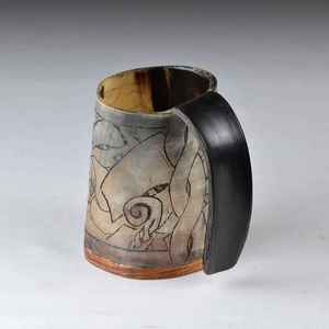 Natural Horn Coffee <b>Mug</b> Buffalo Horn Glasses | Handmade Eco-Friendly <b>Large</b> Capacity Reusable Portable Christmas Design for Home - Product Image 3
