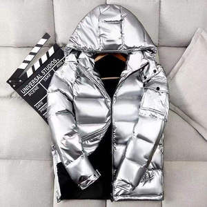 New Design Solid Color <b>Slim</b> <b>Fit</b> Coated Canvas Stand Collar Padded Men Puffer <b>Jacket</b> for Men Waterproof Winter - Product Image 6