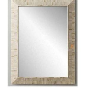 กรอบกระจกกลมสำหรับตกแต่งผนังกรอบกระจกฝังกระดูกทรงสี่เหลี่ยมลายทันสมัยทำด้วยมือ - Product Image 4