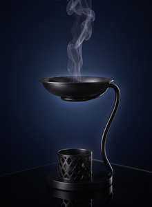 Handmade Metal Iron <b>Incense</b> <b>Cone</b> Holder Swan Neck Burner Perforated Bowl Tealight Stand - Product Image 2