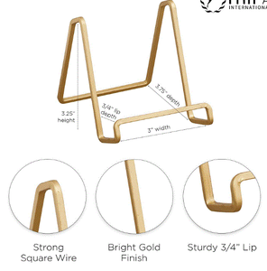 <b>Metal</b> Display Stand Elegant Decorative Stand for Showpieces Plates Books Art Display - Product Image 3