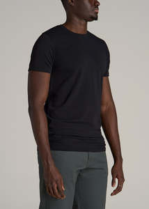 T-shirt pour homme à coupe classique, couleur personnalisée, manches courtes, col rond, 100% coton, style jersey tricoté décontracté, 240 grammes, numérique - Product Image 4