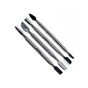 Juego de Herramientas de Manicura y Pedicura de Acero Inoxidable, Empujador de Cutículas y Lima para Uñas - Product Image 1