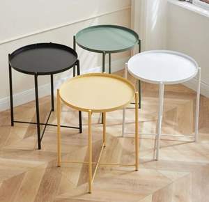 Table d'appoint en métal doré design avec structure géométrique artistique pour projets d'intérieur de luxe et pièce décorative d'exception - Product Image 2