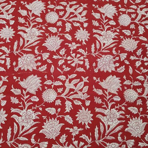 100% tela de algodón puro hermoso Multi indio Floral bloque de mano estampado ecológico mujeres/niños bolsas de ropa colchón - Product Image 1