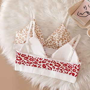 Soutien-gorge de sport imprimé léopard pour femmes, sans couture, sans armatures, push-up, doux, confortable, respirant, pour fitness et yoga - Product Image 6