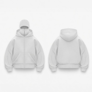 Hoodie tendance de qualité supérieure, vente en gros, en molleton 100% coton épais, avec fermeture éclair, style streetwear ou décontracté, unisexe - Product Image 1