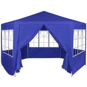 Gazebo Plegable Azul de Tela 100% PE de 6.6x6.6 pies, Toldo y Pérgola - Product Image 2