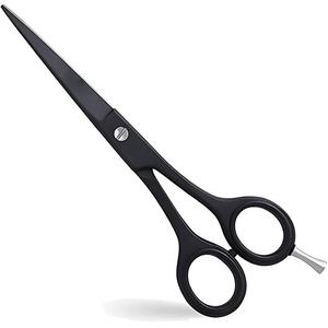 Ciseaux de coiffure professionnels en acier inoxydable noir de 6,5 pouces pour barbier et salon de coiffure - Product Image 1