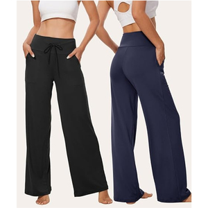 Pantalon de randonnée large et résistant à l'eau pour femme avec cordon de serrage et poches discrètes - Product Image 3