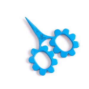 Ciseaux Putford blancs, petits ciseaux mignons pour broderie, mini-ciseaux bicolores circulaires de Degen - Product Image 2
