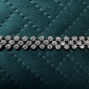 Brazalete de Oro Rosa de 18K con Diamantes, 3.16 CT, Diamante Redondo Cultivado en Laboratorio, 10.66g, Oro Sólido, Diseño de Varias Filas, Joyería Fina de Lujo - Product Image 2