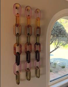 FAIZA CRAFT Colorful <b>Large</b> Transparent Epoxy Resin Chain Links <b>Wall</b> Hanging <b>Decor</b> DIY Projects Angel Room Divider Curtain - Product Image 6
