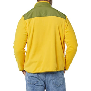 Veste en polaire pour homme, col montant, fermeture éclair, style décontracté, vêtement d'hiver, coupe régulière, respirante, en spandex/fibre de bambou - Product Image 3