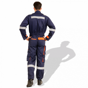 Overol de Trabajo Industrial de Poliéster de Alta Visibilidad para Trabajadores de Mantenimiento, Traje de Seguridad Reflectante con Opciones Personalizables - Product Image 4