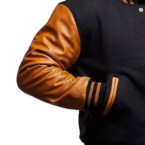 แจ็คเก็ตเบสบอลผู้ชายสไตล์ล่าสุดสำหรับฤดูหนาว ขายส่ง ออกแบบตามสั่ง MOQ ต่ำ - Product Image 6