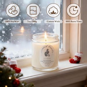 4 Pack 28oz <b>Winter</b> Soy Wax Scented <b>Candle</b> Gift Set for Home - Product Image 2