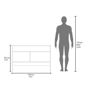 <b>Black</b> Two-Door <b>Console</b> <b>Table</b> - Product Image 6