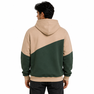 Sudadera con capucha extragrande de algodón 100% de alto gramaje para hombre, estilo casual, con puños de felpa acanalados, para invierno, estilo urbano, al por mayor, EE. UU. - Product Image 3