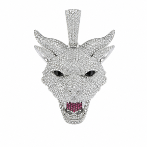 Luxury 925 Silver Iced Fine Jewelry Pendants Charms Custom <b>Cat</b> Animal Face Moissanite Children's Hiphop Unisex Perfect <b>Gift</b> idea - Product Image 1