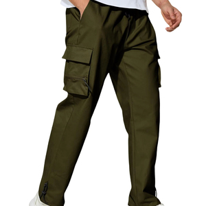 Pantalones Cargo Formales Transpirables Personalizados para Hombre, Cintura Media, Multibolsillos, Estilo Urbano, Joggers, para Exteriores - Product Image 1