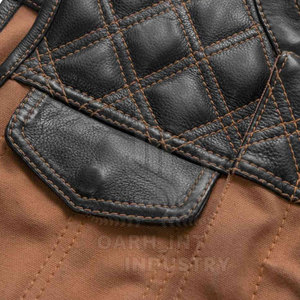 Gilet en cuir premium pour homme, en cuir de vachette véritable, boutonné, décontracté, pour le travail en extérieur, respirant, hiver, service OEM, mode quotidienne - Product Image 6