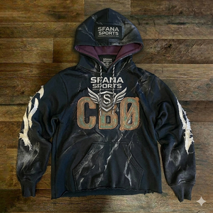 เสื้อฮู้ดดี้ผู้ชายคุณภาพสูงแบบขายส่งสั่งทำพิเศษ ผ้าฝ้าย 100% บุซับใน ทรงปกติ ผ้าฟลีซหนานุ่ม เป็นมิตรกับสิ่งแวดล้อม รับผลิตแบบ OEM - Product Image 4