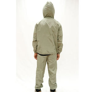 Conjunto Deportivo de 2 Piezas, Chaqueta Cortavientos Ligera de Secado Rápido con Capucha, Estilo Casual, Color Sólido, 100% Personalizable - Product Image 4