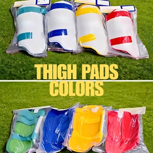 TRIVEERS High Performance Cricket <b>Thigh</b> Pads PU Material 13-16mm Thick Lightweight Durable Comfortable Adjustable Fit Pair - Product Image 5