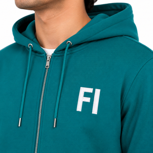 Conjunto de Sudadera con Capucha y Pantalón de Chándal Bordado Personalizado al por Mayor, de Algodón Grueso y Felpa, Ajuste Regular, con Cremallera y Bolsillos Delanteros, B2B EE. UU. - Product Image 5