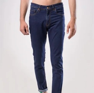 Fabrication sur mesure OEM, usine de production, nouveau style, jeans décontractés pour hommes, denim noir respirant, devant plat, grande taille, prix bas - Product Image 1