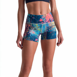Shorts de Compresión con Cordón en la Cintura para Mujer, de Secado Rápido, Sublimados, para Levantamiento de Pesas, Capa Base, Estampados - Product Image 3