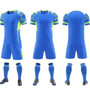 High Quality Unisex 100% <b>Polyester</b> Soccer Football Uniform Sets with <b>Socks</b> for Club with OEM Service - Product Image 6