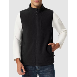 <b>Men's</b> Lightweight Fleece Vest Full Zip Insulated Waterproof Vintage Style Hooded Outdoor Hiking Warm <b>Thermal</b> Travel <b>Wear</b> - Product Image 5