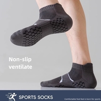 Chaussettes de sport pour hommes absorbant la transpiration et rehaussant le confort des pieds, chaussettes respirantes en maille pour hommes, chaussettes en coton à semelle massante