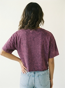 เสื้อยืดคอกลมแขนสั้นลายไทได สไตล์โอเวอร์ไซส์ ทรงครอป สำหรับผู้ชาย ผ้าเจอร์ซีย์ถัก สวมใส่สบาย - Product Image 2