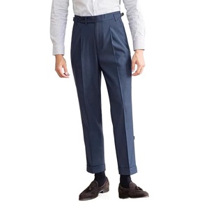Pantalon décontracté homme grande taille printemps-automne style italien, taille élastique ajustée, coupe courte, 100 % polyester, tailles 27-42 - Product Image 2
