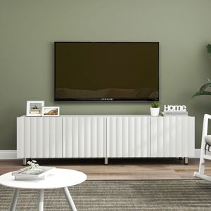 Mobile TV Moderno con Spazio di Archiviazione per TV da 65+ Pollici, 2 Cassetti, Console Multimediale per Soggiorno - Product Image 1