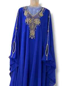 ชุดคาฟตันผ้าชีฟองดูไบสุดหรูสำหรับผู้หญิง ชุดคลุมยาวแบบเอไลน์ เรียบหรู เหมาะสำหรับงานเลี้ยงรอมฎอนและอีด - Product Image 6