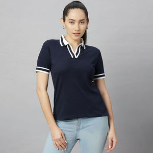 T-shirt personnalisé pour femme, décontracté, respirant, séchage rapide, écologique, en tissu polyester de haute qualité, idéal pour le golf, OEM - Product Image 1