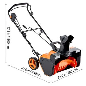 Spazzaneve Elettrico da 23 Pollici, 15A, con Cavo, Doppio Faro LED, per Canale di Spazzamento Rotante a 180 Gradi, Distanza di Lancio 25 Piedi - Product Image 5