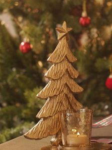 Wholesale Christmas Tree Tealight <b>Candle</b> <b>Holder</b> Gold Metal Home Wedding Holiday Decoration - Product Image 5