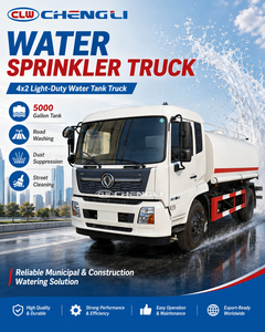 Camion-citerne à eau Dongfeng 4x2 de 12,5 m³ pour le nettoyage des routes et la lutte contre la poussière, à vendre - Product Image 1