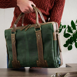 Sacoche pour ordinateur portable en cuir, personnalisée, de haute qualité, moderne, bandoulière, imperméable, multi-tailles, protection professionnelle, légère - Product Image 1