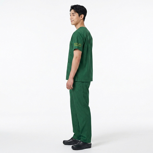 Medical <b>Scrubs</b> 2 Piece Suit Men \ Surgical <b>Uniforms</b> Nursing Doctor's \ V-Neck <b>Scrub</b> Top & Jogger Trouser Men - Product Image 5