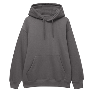 Sweat à capuche en coton uni, coupe décontractée, de bonne qualité, prix de gros abordable - Product Image 6