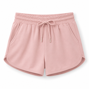 High Quality 100% Cotton Women's Shorts Custom Silk Screen Printing logo 300GSM Solid <b>Colour</b> Breathable Comfortable Elastic - Product Image 6