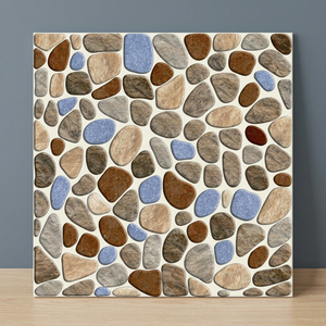 Baldosas de Cerámica con Relieve Serie Punch 300x300mm, Económicas, Esmaltadas, Diseño para Exteriores, Baldosas para Piso con Diseño de Flores - Product Image 6